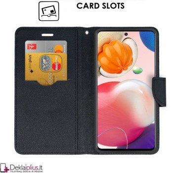 Telone fancy dėklas su skyreliais - auksinės spalvos (telefonui Samsung A72/A72 5G) Telone fancy dėklas su skyreliais - auksinės spalvos (telefonui Samsung A72/A72 5G)